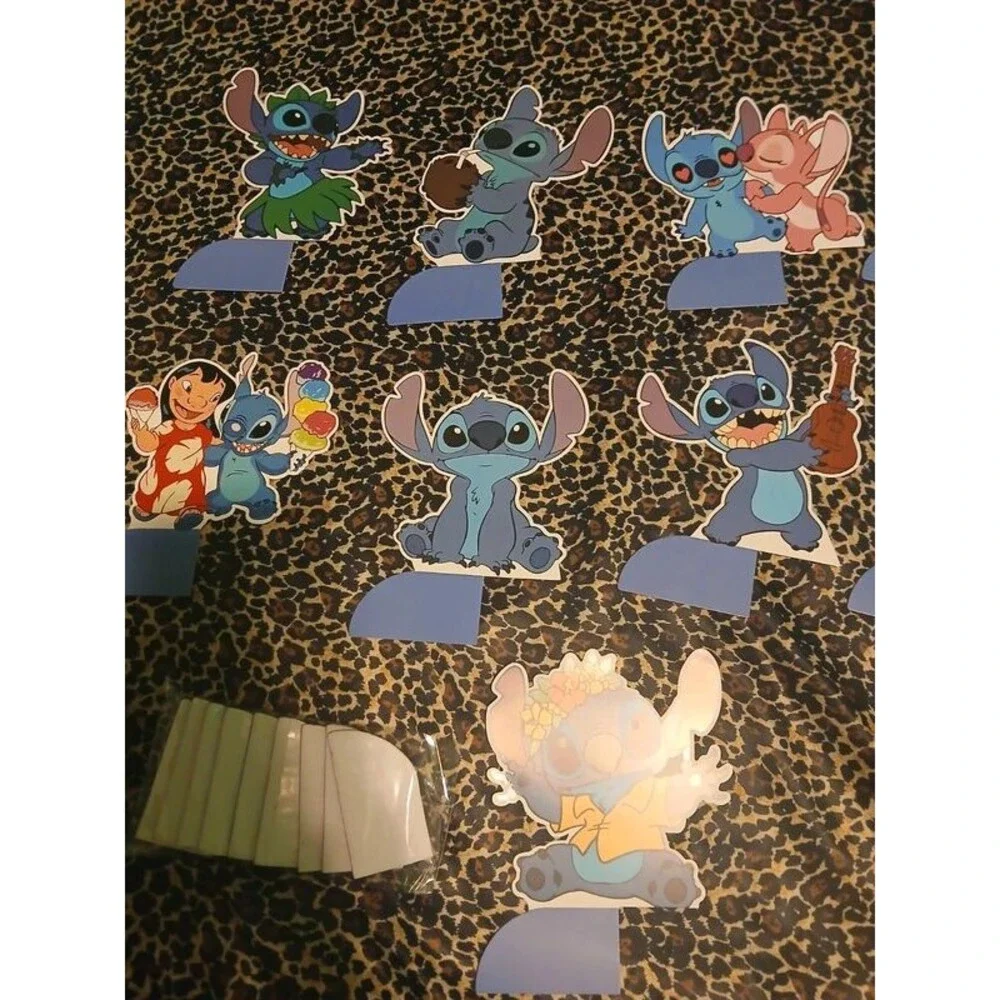 New Lilo & Stitch themed birthday party table centerpieces.